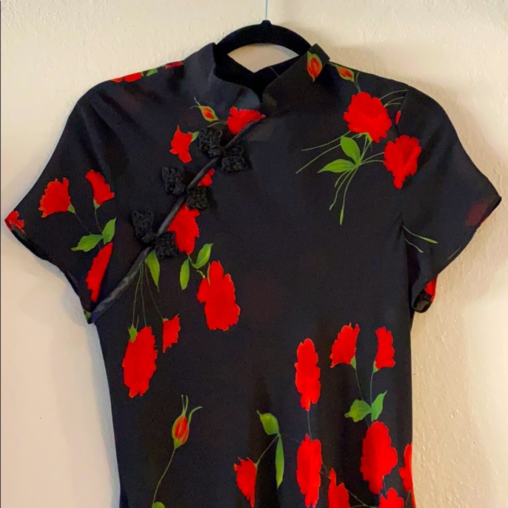 Japanese style rose dress